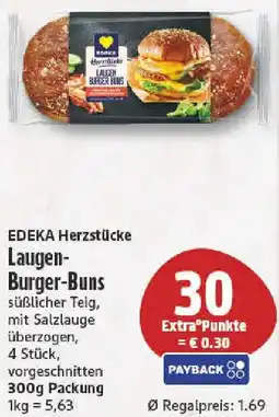 nah & gut EDEKA Herzstücke Laugen Burger-Buns Angebot