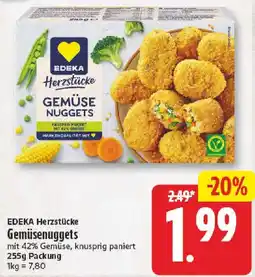 nah & gut EDEKA Herzstücke Gemüsenuggets Angebot