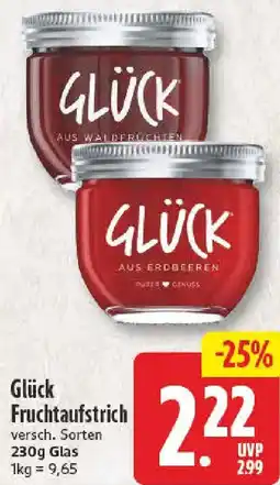 nah & gut Glück Fruchtaufstrich Angebot