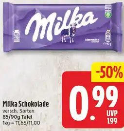 nah & gut Milka Schokolade Angebot