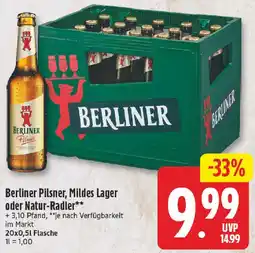 nah & gut Berliner Pilsner, Mildes Lager oder Natur-Radler Angebot