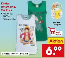 Netto Marken-Discount Kinder Unterhemd, 2er Pack Angebot