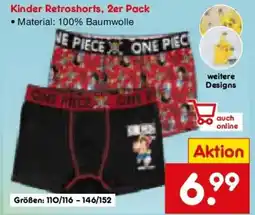 Netto Marken-Discount Kinder Retroshorts, 2er Pack Angebot