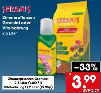 Netto Marken-Discount SERAMIS Zimmerpflanzen Granulat oder Vitalnahrung Angebot