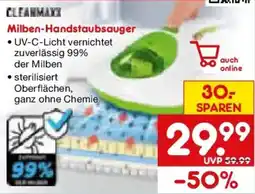 Netto Marken-Discount Cleanmaxx Milben-Handstaubsauger Angebot