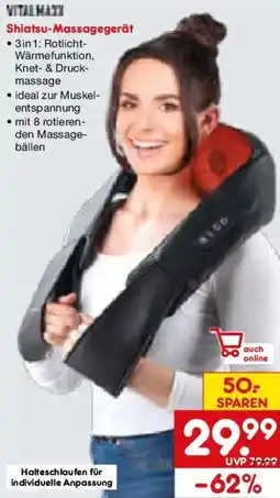 Netto Marken-Discount Vitalmaxx Shiatsu-Massagegerät Angebot