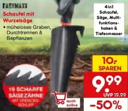 Netto Marken-Discount EASYMAXX Schaufel mit Wurzelsäge Angebot