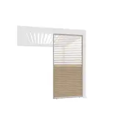 Netto Marken-Discount Weide Lamellenwand Holzoptik Ivory Sand mit drehbaren Lamellen Aluminium0.93 Meter Holzoptik Angebot