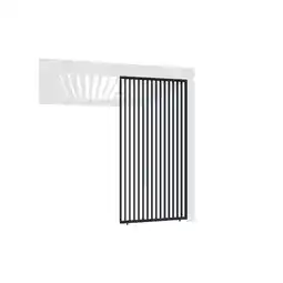 Netto Marken-Discount Weide Lamellenwand vertikal anthrazit Aluminium als Pergola Sichtschutz1.23 Meter Angebot