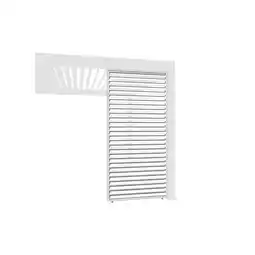 Netto Marken-Discount Weide Lamellenwand horizontal weiß Aluminium als Pergola Sichtschutz1.13 Meter Angebot