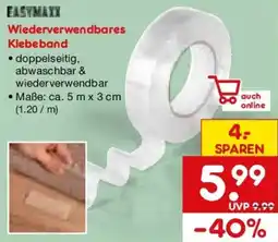 Netto Marken-Discount EASYMAXX Wiederverwendbares Klebeband Angebot