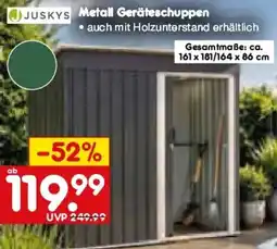 Netto Marken-Discount Juskys Metall Geräteschuppen Angebot