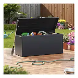 Netto Marken-Discount Weide Noble Gartenbox 640 L Aufbewahrungsbox aus Stahl Anthrazit Angebot