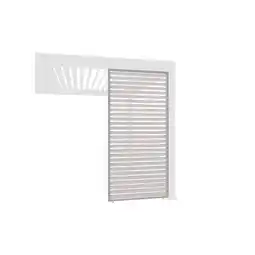 Netto Marken-Discount Weide Lamellenwand horizontal Ivory Sand Aluminium als Pergola Sichtschutz0.93 Meter Angebot