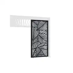 Netto Marken-Discount Weide Deko-Wand Blattdesign anthrazit Aluminium für Pergola Seitenwand1.23 Meter Angebot