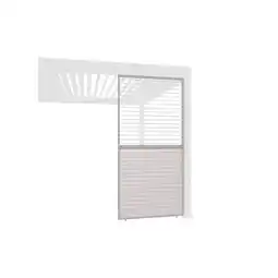 Netto Marken-Discount Weide Lamellenwand horizontal Ivory Sand mit drehbaren Lamellen Aluminium0.93 Meter Angebot