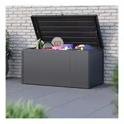 Netto Marken-Discount Weide Noble Gartenbox 450 L Aufbewahrungsbox aus Stahl Anthrazit Angebot