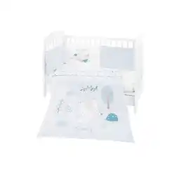 Netto Marken-Discount Kikkaboo Bettwäsche 4-teilig Decke 135 x 95 cm Bezug Nestchen Bett 120 x 60 cm blau Angebot
