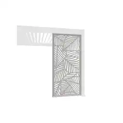 Netto Marken-Discount Weide Deko-Wand Blattdesign Ivory Sand Aluminium für Weide Pergola Seitenwand0.93 Meter Angebot