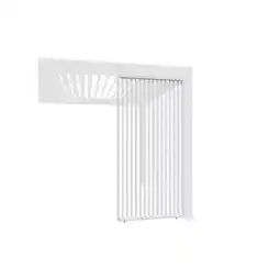 Netto Marken-Discount Weide Lamellenwand vertikal weiß Aluminium als Pergola Sichtschutz1.13 Meter Angebot