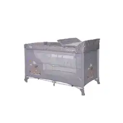 Netto Marken-Discount Lorelli Reisebett Moonlight zwei Ebenen, faltbar, Wickelauflage, Matratze, Räder silbergrau Angebot