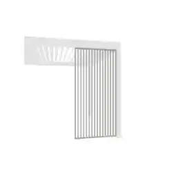 Netto Marken-Discount Weide Lamellenwand vertikal Ivory Sand Aluminium als Pergola Sichtschutz1.13 Meter Angebot