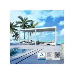 Netto Marken-Discount Weide Deluxe Pergola Voll-Aluminium 3x6m mit Lamellendach freistehend weiß Angebot