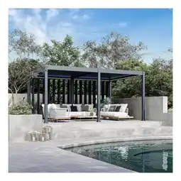 Netto Marken-Discount Weide Pergola Sichtschutzwand 2,65m mit kippbaren Lamellen anthrazit2.65 Meter Anthrazit Angebot
