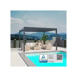 Netto Marken-Discount Weide Deluxe Pergola Voll-Aluminium 3x4m mit Lamellendach freistehend anthrazit Angebot