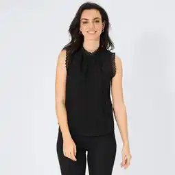 NKD Damen-Bluse ohne Arm mit Spitze Angebot