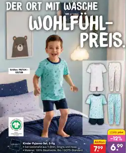Netto Marken-Discount Kinder Pyjama-Set, 3-tig Angebot