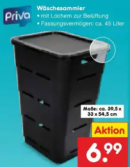 Netto Marken-Discount Priva Wäschesammler Angebot