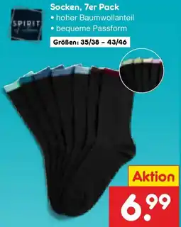 Netto Marken-Discount Spirit Socken, 7er Pack Angebot