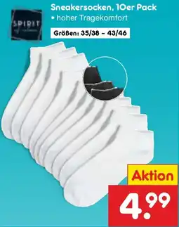 Netto Marken-Discount Spirit Sneakersocken, 10er Pack Angebot