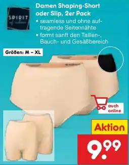 Netto Marken-Discount Spirit Damen Shaping-Short oder Slip, 2er Pack Angebot