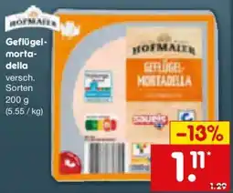 Netto Marken-Discount Hofmaier Geflügelmortadella Angebot