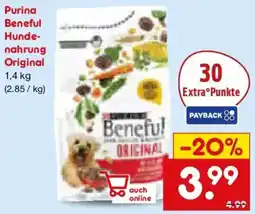 Netto Marken-Discount Purina Beneful Hundenahrung Original Angebot