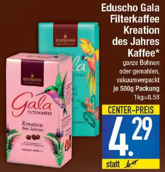 E-Center Eduscho Gala Filterkaffee Kreation des Jahres Kaffee 500g Angebot