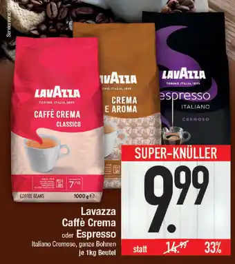 E-Center Lavazza Caffe Crema o. Espresso 1kg Angebot