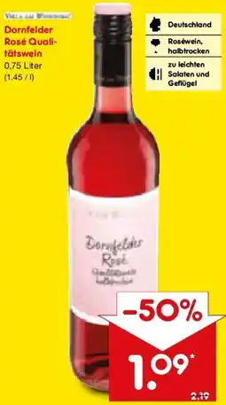 Netto Marken-Discount Dornfelder Rosé Qualitätswein Angebot