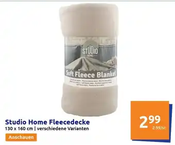 Action Studio Home Fleecedecke 130*160 Angebot