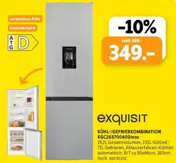 SCONTO Exquisit kühl-/gefrierkombination KGC26570040Dinox Angebot