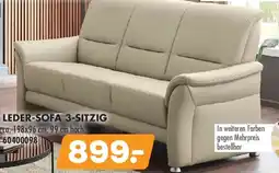 Möbel Kraft KOLLEKTION KRAFT leder-sofa 3 sitzig Angebot