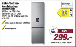 Poco Kühl-/Gefrierkombination RK418DPS4WDI Angebot