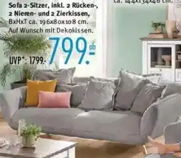 Trends Möbel Sofa 2-Sitzer Angebot