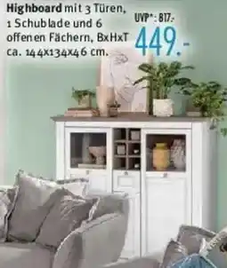 Trends Möbel Highboard Angebot