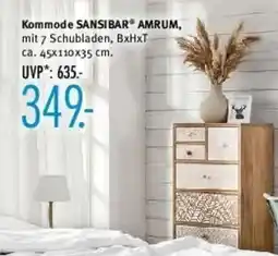 Trends Möbel Kommode SANSIBAR AMRUM Angebot