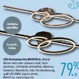 Trends Möbel LED-Deckenleuchte MONTILLA Angebot