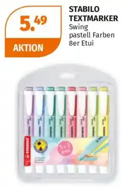 Müller STABILO TEXTMARKER Swing pastell Farben Angebot