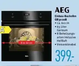 Trends Möbel AEG Einbau-Backofen GB3020B Angebot